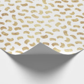 Goldenes Paint Strikes Wrapping Paper Geschenkpapier (Ecke)