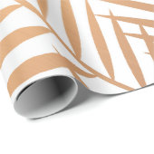 Goldenes Palme-Blatt-Muster Geschenkpapier (Rolleneckpunkt)