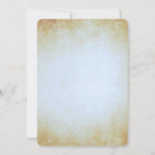 Goldenes Papier Feiertage Thema Feierliche Hochzei Einladung (Rückseite)