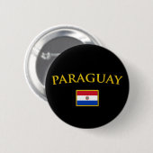 Goldenes Paraguay Button (Vorne & Hinten)