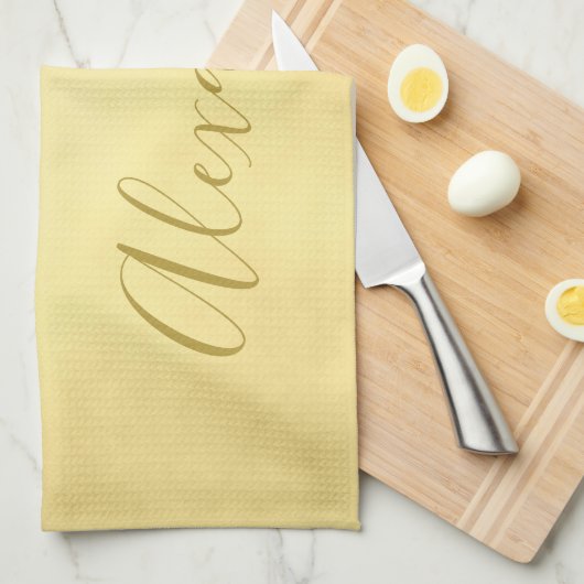 Goldenes Parchment Bester Vater Geschirrtuch (Viertel Falte)