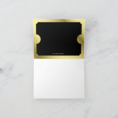 Goldenes Party Einladung (Innenseite)