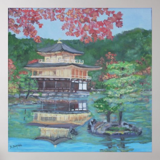 Goldenes Pavillon in Kyoto Poster (Vorne)