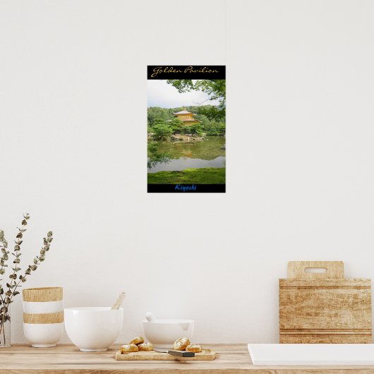 Goldenes Pavillon Poster (Küche)