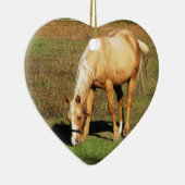 Goldenes Pferd Keramik Ornament (Rechts)