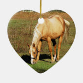 Goldenes Pferd Keramik Ornament (Hinten)