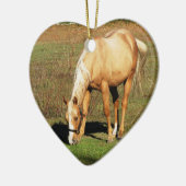 Goldenes Pferd Keramik Ornament (Links)