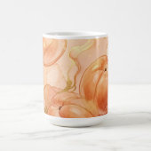 Goldenes Pfirsich-Wasserfarbenmuster Kaffeetasse (Mittel)