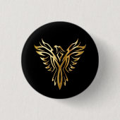 Goldenes Phoenix Button (Vorderseite)
