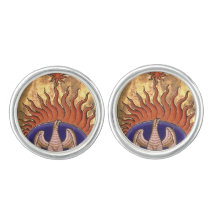 Goldenes Phoenix, das von der Asche steigt