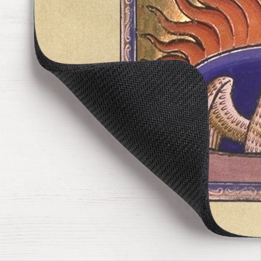 Goldenes Phoenix, das von der Asche steigt Mousepad (Ecke)