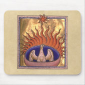 Goldenes Phoenix, das von der Asche steigt Mousepad (Vorne)