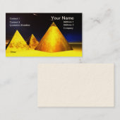 Goldenes Piramids BusinessCard Visitenkarte (Vorne/Hinten)