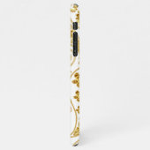 Goldenes Pisley l Luxury Weibliches Geschenk iPhone Hülle (Linke Seite)