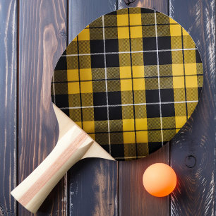 Goldenes Plaid Tischtennis Schläger