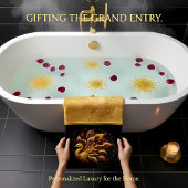 Goldenes Plumage: Majestic Peacock Badhandtuch Set