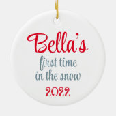 Goldenes Poodle, maßgeschneiderte Keramik Ornament (Hinten)