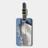 Goldenes Prinzessin-Kreuzschiff Gepäckanhänger (Vorderseite vertikal)