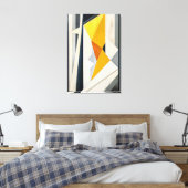 Goldenes Prisma Leinwanddruck (Insitu (Schlafzimmer))