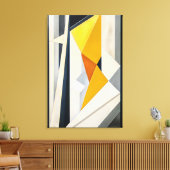 Goldenes Prisma Leinwanddruck (Insitu (Wohnzimmer))