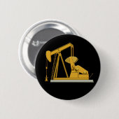 Goldenes Pumpjack Button (Vorne & Hinten)