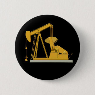 Goldenes Pumpjack Button