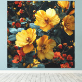 Goldenes Quartett Leinwanddruck (Insitu (Holzboden))