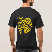 Goldenes Raben-Shirt Wikingers T-Shirt (Rückseite)