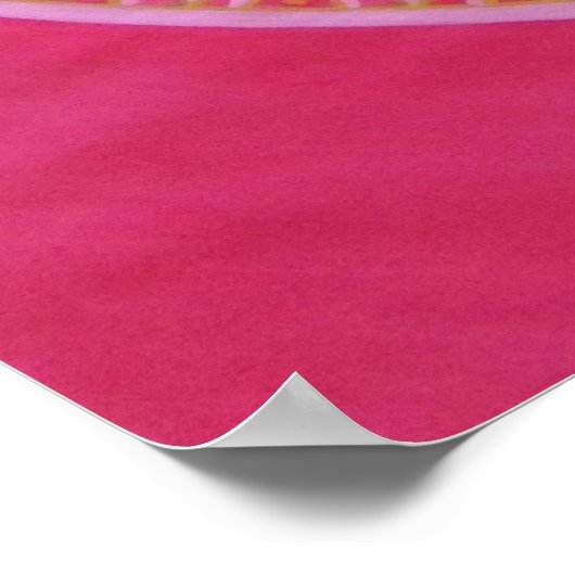 Goldenes Rad Mandala Poster (Ecke)