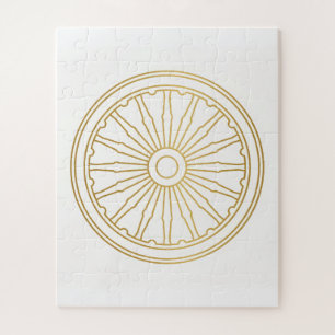 Goldenes Rad Uralte Weisheit Puzzle-Kunst Puzzle