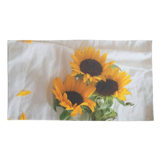 Goldenes Radienkissen Kissenbezug (Rückseite-Links)