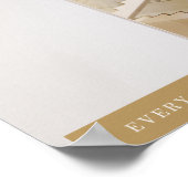 Goldenes Rechteck, geometrisches Zitat Poster (Ecke)