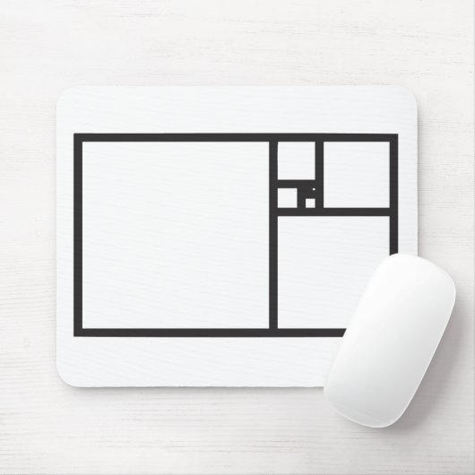 Goldenes Rechteck Mousepad (Mit Mouse)