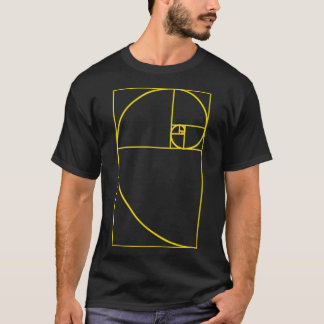 Goldenes Rechteck-Verhältnis - Fibonacci-Sequenz - T-Shirt