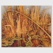Goldenes Reflektionspapier Geschenkpapier (Flach)