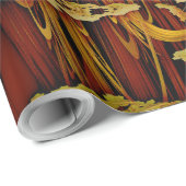 Goldenes Reflektionspapier Geschenkpapier (Rolleneckpunkt)