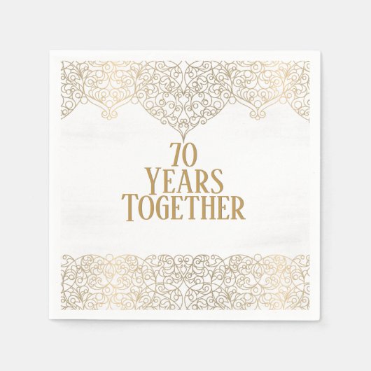 Goldenes Rennen auf dem Weißen Neapel zum 70. Jahr Serviette (Vorderseite)