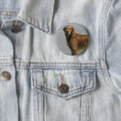 Goldenes Retreiver im Meer Button (Beispiel)