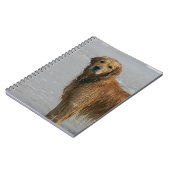 Goldenes Retreiver im Meer Notizblock (Linke Seite)