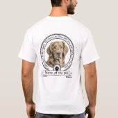 Goldenes Retriever Credo T-Shirt (Rückseite)