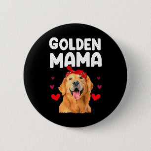 Goldenes Retriever Design Mama Golden Retri Button