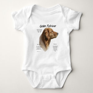 Goldenes Retriever Historisches Design Baby Strampler