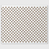 Goldenes Retriever Historisches Design Geschenkpapier (Flach)