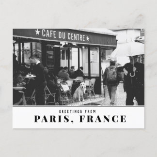 Goldenes Retriever in Paris Postkarte