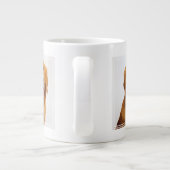 Goldenes Retriever-Lächeln Jumbo-Tasse (Rückseite)