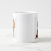 Goldenes Retriever-Lächeln Jumbo-Tasse (Vorderseite)