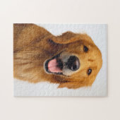 Goldenes Retriever-Lächeln Puzzle (Horizontal)
