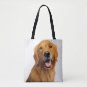 Goldenes Retriever-Lächeln Tasche (Vorderseite)
