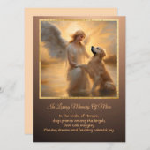 "Goldenes Retriever Personalisiertes Himmelsreich- (Vorne/Hinten)