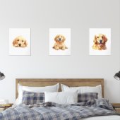 Goldenes Retriever Poster, Goldene Retriever Kunst Bilderwand Sets (Schlafzimmer)